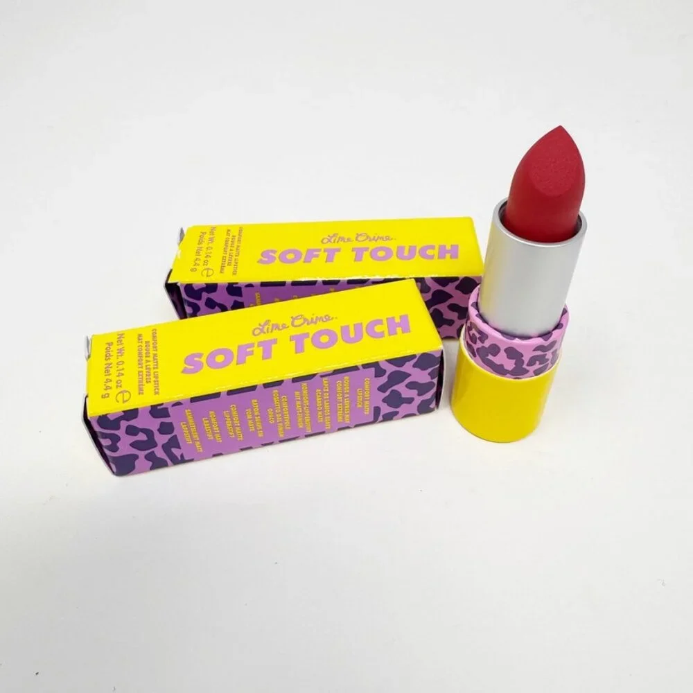 Lime Crime RADICAL RED vegan soft touch comfort matte lipcolor lipstick  NEW